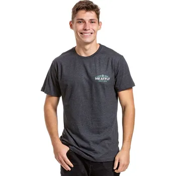 Pánské tričko tričko Meatfly Lampy - Charcoal Heather S