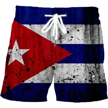 Pánské kraťasy Pánské kraťasy s 3D potiskem vlajek Velikost: XXS, Barva (Varianta): ZXA26496