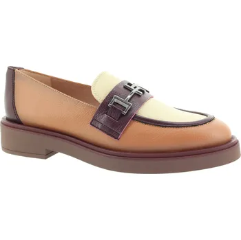 Dámská obuv HISPANITAS Dámské kožené mokasíny mix CHI243614-ALMOND-245 Velikost 38