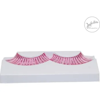 Karnevalový doplněk Jofrika Německo Duhové řasy - růžové 18071 - D