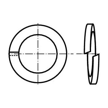podložka Podložka pérová pro šrouby obdélníkový průřez dle čsn 1741 p 6.1 bez povrchu