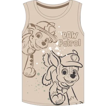 Chlapecké tílko Eplusm Chlapecké letní tílko TLAPKOVÁ PATROLA béžové Barva: Béžová, Velikost: 110/116