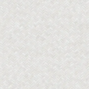 Tapeta AdaWall Vliesová tapeta na zeď, bílo-šedá, imitace rohože, 1511-1, Vera, AdaWall, velikost 10 x 1,06 m