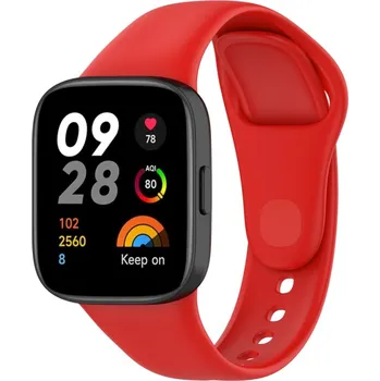 Ostatní příslušenství k chytrým hodinkám VSECHNONAMOBIL 86503 SILICONE Vyměnitelný řemínek pro Xiaomi Redmi Watch 3 červený