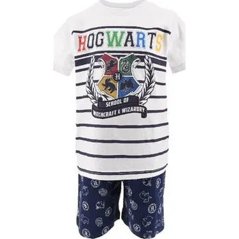 Chlapecké pyžamo Sun City Pyžamo HARRY POTTER krátké chlapecké bílomodré Barva: Bílomodrá, Velikost: 152