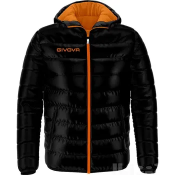 Zimní bunda GIVOVA OLANDA, barva 1028 černá - zářivě oranžová, velikost 3XL