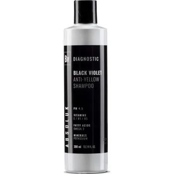 Šampon Absoluk Diagnostic Anti-Yellow Black Violet Shampoo 300ml - Šampon proti žlutým tónům