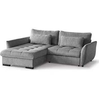 Sedací souprava CANDY NEW - Levá rohová sedací souprava - látka Šedá -BUBBLE 06 - kolekce "MRS"(CAFU L=3 BALÍKY)(K250)NOVINKA