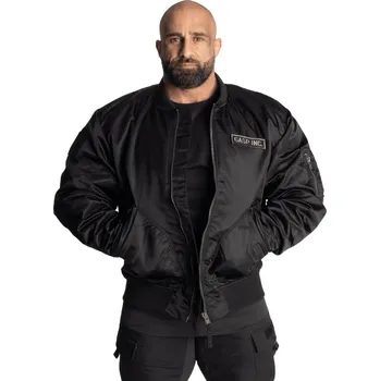 Pánský bomber Gasp UTILITY JACKET BLACK – bomber bunda Gasp černá Velikost: L - pouze na objednávku