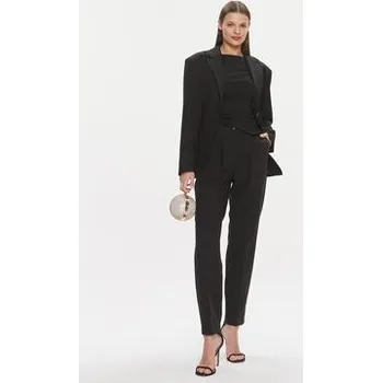 Dámské kalhoty Guess Kalhoty z materiálu 4RGB26 7046A Černá Regular Fit 38