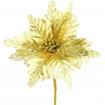 Vánoční dekorace Lesklá prohlubeň Dommio Vánoční hvězda - zlatá