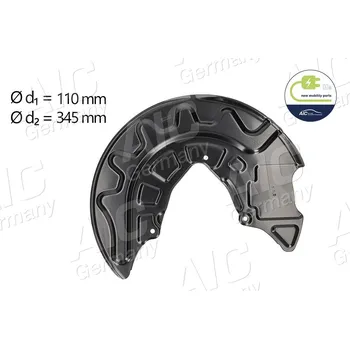 Brzdový kotouč Ochranný plech proti rozstřikování, brzdový kotouč A.I.C. 56144