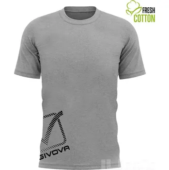 Pánské tričko Triko GIVOVA REFLECTIVE, barva 0043 melírově šedá, velikost XL
