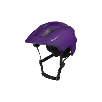 Cyklistická přilba Force helma ZEBU s blikačkou fialová, vel. L-XL (57-61cm)