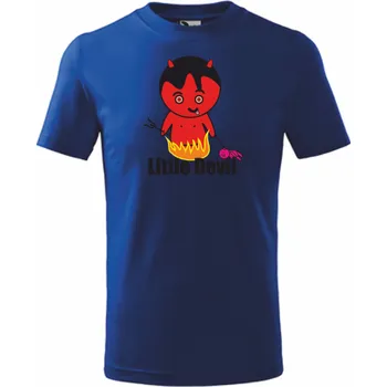 Chlapecké tričko ON-DESIGN Dětské tričko s MALÝM ČERTÍKEM Velikost: 158 cm/12 let, Barva: královská modrá