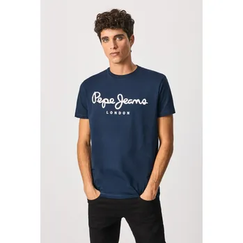 Pánské tričko Pepe Jeans Pánské tričko ORIGINAL STRETCH N Barva: modrá, Velikost: L