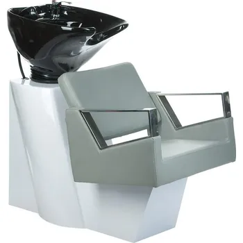 Kadeřnické křeslo Kadeřnický mycí box ARTURO BR-3573 - světle šedý