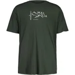 Pánské funkční tričko Maloja SCHWARZHORNM. - tmavě zelená S