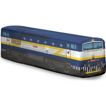 plyšák Plyšový vláček Brejlovec 49 cm - modrý