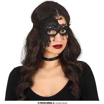 Karnevalový kostým Guirca Černá krajková škraboška