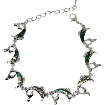 Náramek Náramek s delfínkem s Paua mušlí