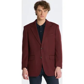 Pánské sako BLEJZR GANT OVERSIZED WOOL TWILL SUIT BLAZER RED SHADOW