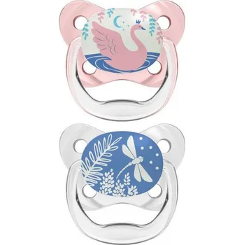 dudlíky DR BROWN`S Dr.Brown´s Dudlík PreVent svítící ve tmě 0-6m růžový 2ks (PV12007)