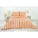 Stanex Ložní povlečení krepové Barunka oranžová (LS175) rozměr: 140 x 200 + 90 x 70, Zapínání: Knoflíkové