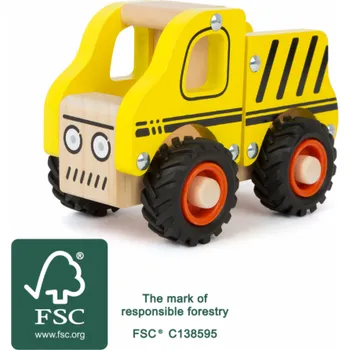 Dřevěná hračka small foot Dřevěné stavební vozidlo