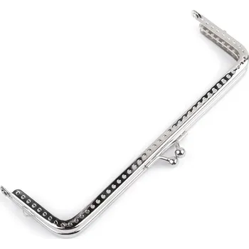 Stoklasa 060887 rámeček na výrobu kabelky našívací nikl 15,5 x 9 cm