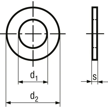 Šroub podložka pro čepy ocel ZB 3 mm