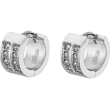 Náušnice Ocelové náušnice kruhy se zirkony | Elegantní design | Kvalitní zpracování | Dámské naušnice | Dámské šperky | ROMERO chirurgická ocel, zirkony