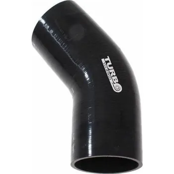 Výfuková trubka TurboWorks Koleno 45 stupňů TurboWorks Black 102 mm