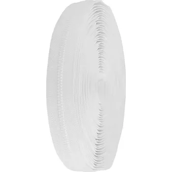 Zip kostěný No 3 metráž, barva 101 bílá