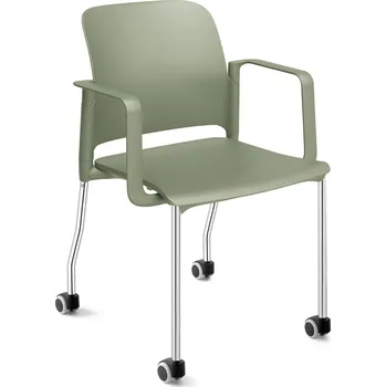 Jednací židle MAYER CLASS3 25C4 01 A BARVA PLASTU: P14 BÉŽOVÁ, BARVA PODNOŽE: 01 CHROM