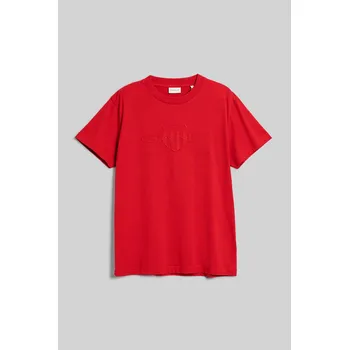 Pánské tričko TRIČKO GANT REG TONAL SHIELD SS T-SHIRT RUBY RED