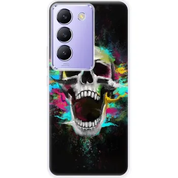 Pouzdro na mobilní telefon Odolné silikonové pouzdro iSaprio - Skull in Colors - Vivo V40 SE 4G/5G