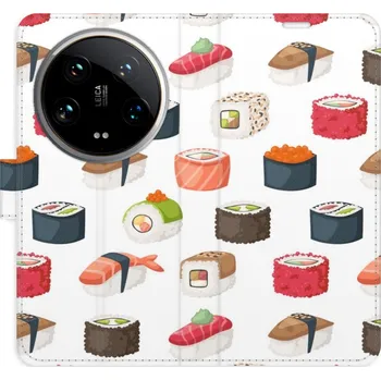 Pouzdro na mobilní telefon Flipové pouzdro iSaprio - Sushi Pattern 02 - Xiaomi 14 Ultra