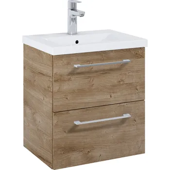 Koupelnový nábytek Roca Roma Compact skříňka 50x38.4x53 cm pod umyvadlo závěsná dub A857951808