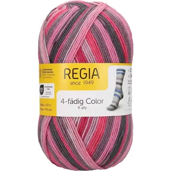 Příze Regia 4-Ply Color 2736 pink-grey color (Ponožková příze Regia 2736 pink-grey color)