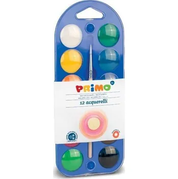 Vodová barva Vodové barvy PRIMO 25 mm 12 ks + štětec