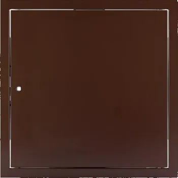 Revizní dvířka Revizní dvířka, Lakovaný pozink, Uzamykatelná, 2 klíče - HNĚDÁ 8017 - 400 x 400 mm
