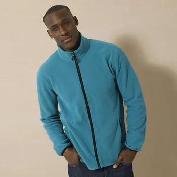 Pánská mikina Blancheporte Mikina na zip, z mikrofleecu tyrkysová 97/106 (L)