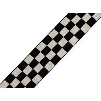 Pruženka měkká káro šíře 30 mm