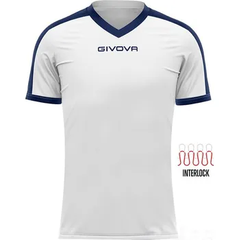 Fotbal Dres GIVOVA REVOLUTION, barva 0304 bílá - tmavě modrá, velikost 2XS