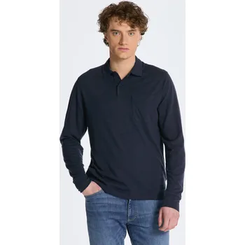 Pánská košile POLOKOŠILE GANT WOOL LS POLO EVENING BLUE
