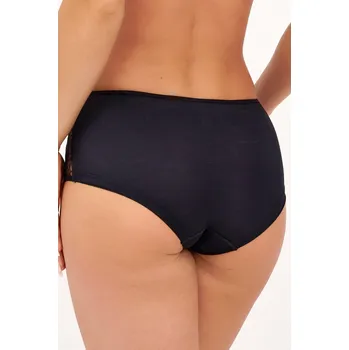 Dámské spodní prádlo Černé krajkové klasické kalhotky Gaia, černá XL i170_GA-BASIC-GFP-1300-CZA-FP-XL