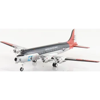 Plastikový model Hobbymaster - Douglas DC-4 / R5D Skymaster, USN Antarctica, Operation Deep Freeze, 1950s, 1/200