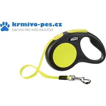 Vodítko pro psa Vodítko FLEXI Neon S 5m/15kg Pásek NEW