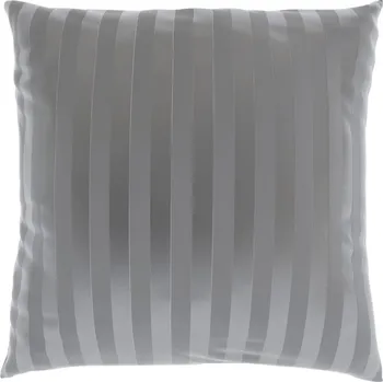 Povlak na polštářek Kvalitex Povlak saténový s proužkem SVĚTLE ŠEDÝ 50x50cm 50x50cm